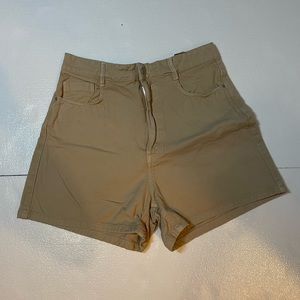 Zara Shorts - Cream Denim Shorts